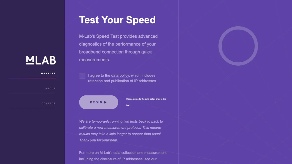 Interface Speed Test Measurement Lab : fonctionnalités, prix, alternatives