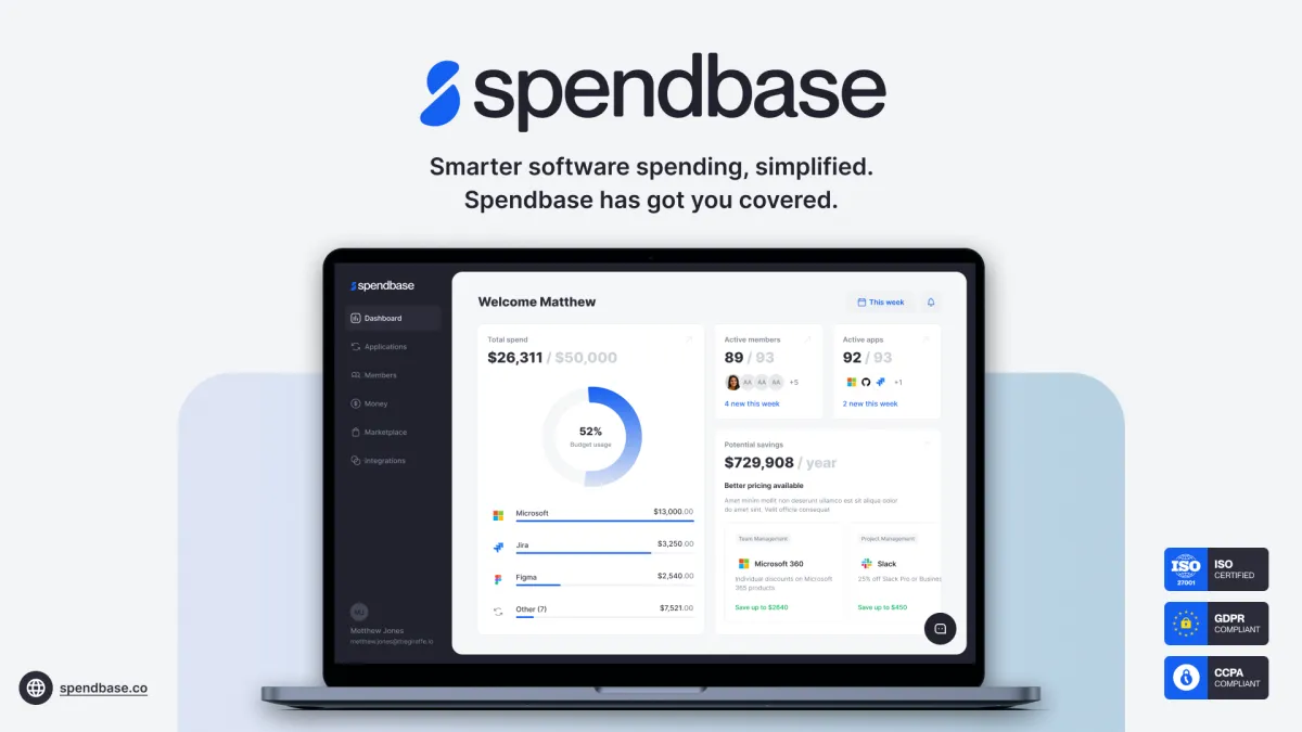Notre avis sur Spendbase : un logiciel de SaaS management à découvrir