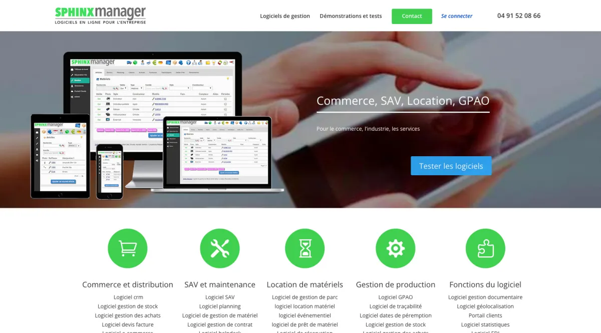 Interface Sphinx Manager : image, ergonomie, alternatives