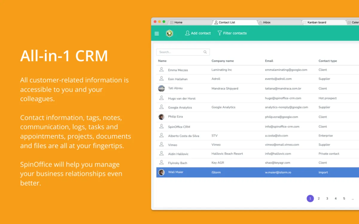 Interface SpinOffice: image, ergonomie, alternatives