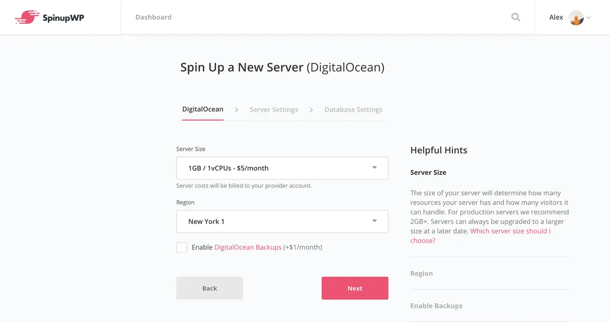 Interface SpinupWP: fonctionnalités, prix, alternatives Interface SpinupWP: fonctionnalités, prix, alternatives