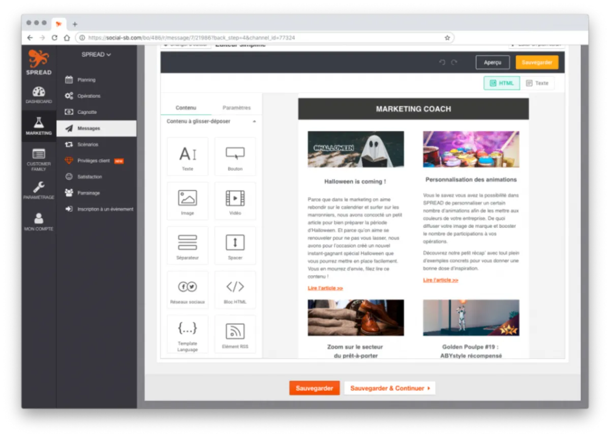 Spread: avis sur le logiciel CRM: fonctionnalités, avantages, inconvénients et tarifs