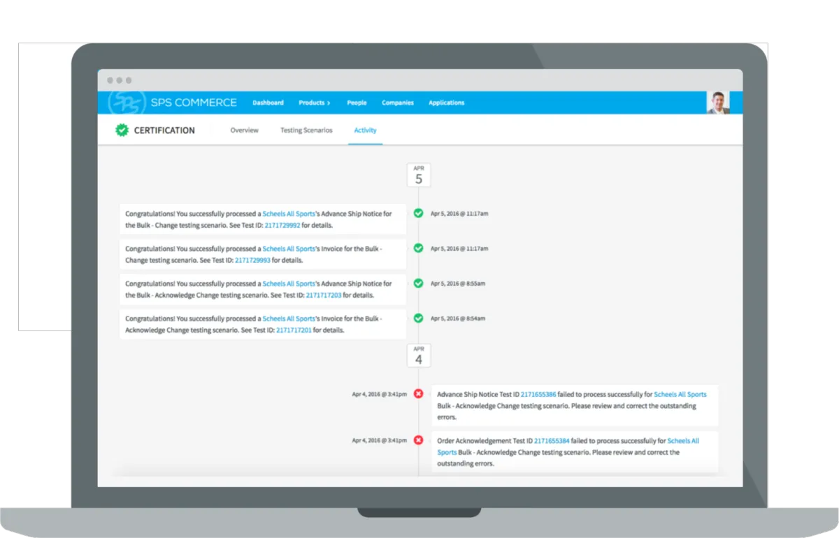 Interface SPS Commerce: image, ergonomie, alternatives