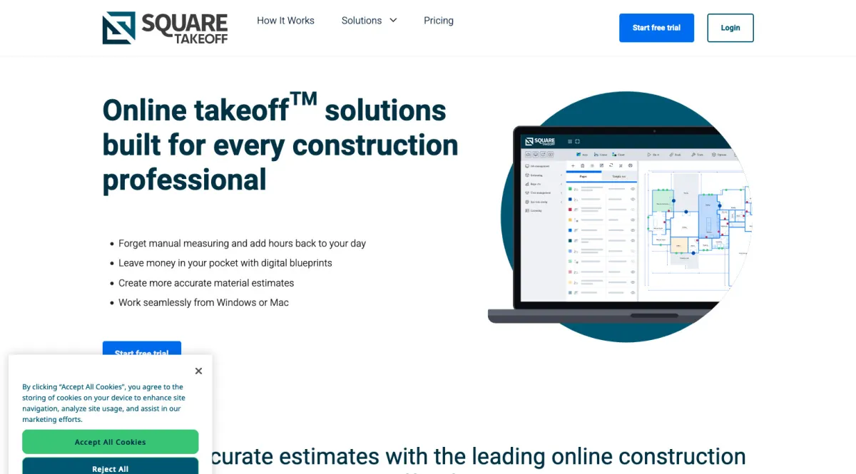 Interface Square Takeoff : fonctionnalités, prix, alternatives