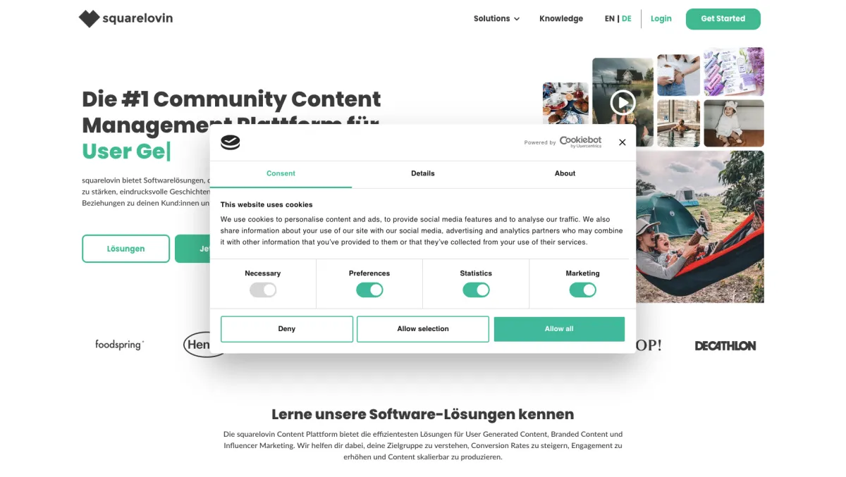 Interface Squarelovin : image, ergonomie, alternatives Interface Squarelovin : image, ergonomie, alternatives