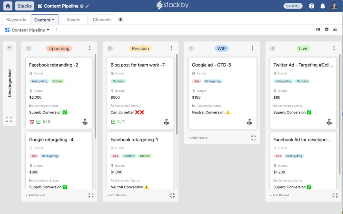 Interface Stackby: fonctionnalités, prix, alternatives Interface Stackby: fonctionnalités, prix, alternatives