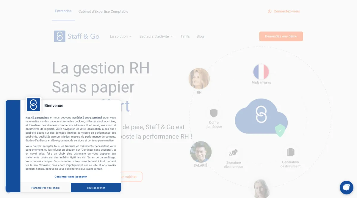 Interface Staff & go : fonctionnalités, prix, alternatives