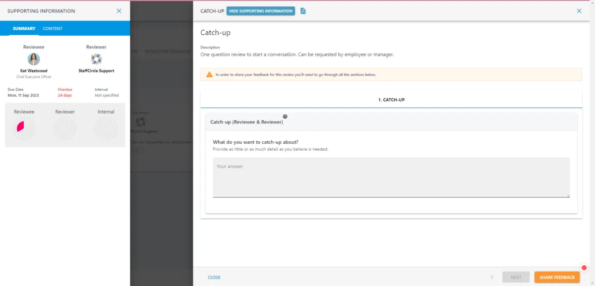 Interface StaffCircle: fonctionnalités, prix, alternatives