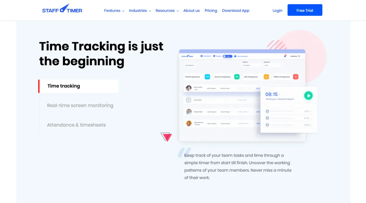 Interface StaffTimerApp : fonctionnalités, prix, alternatives