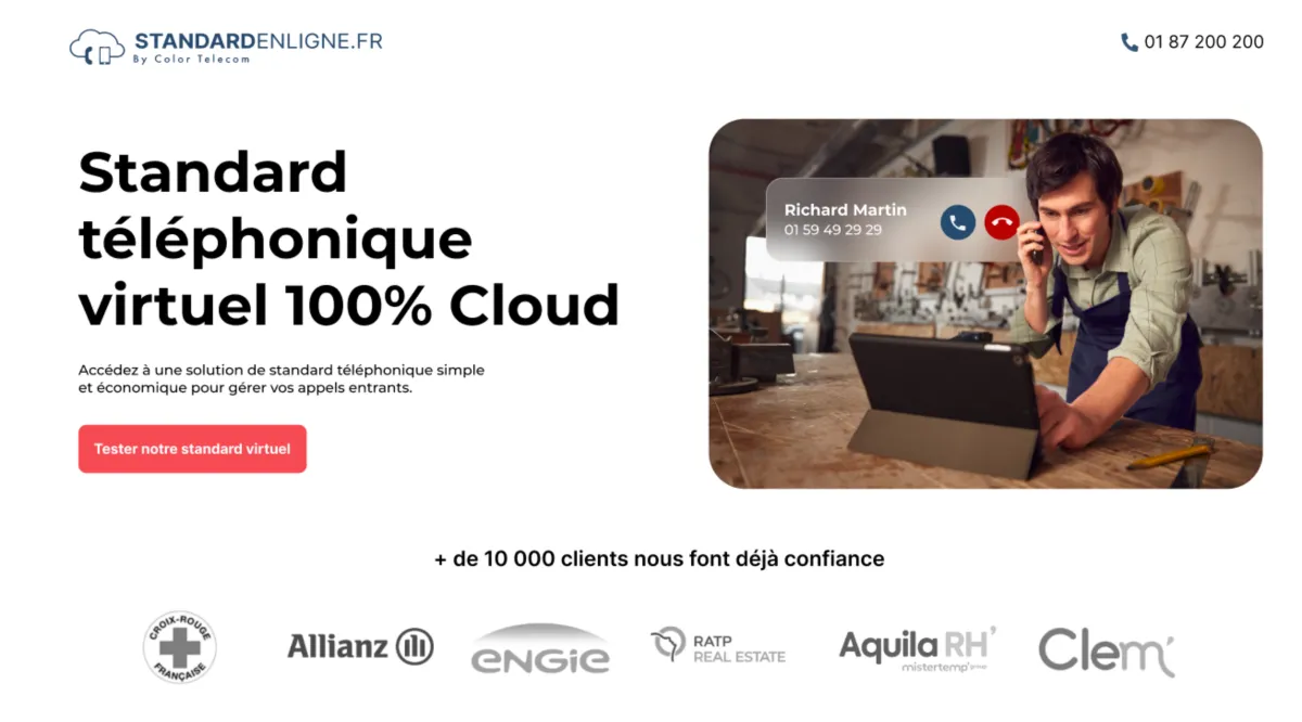 Standardenligne: avis sur le logiciel VoIP: fonctionnalités, avantages, inconvénients et tarifs
