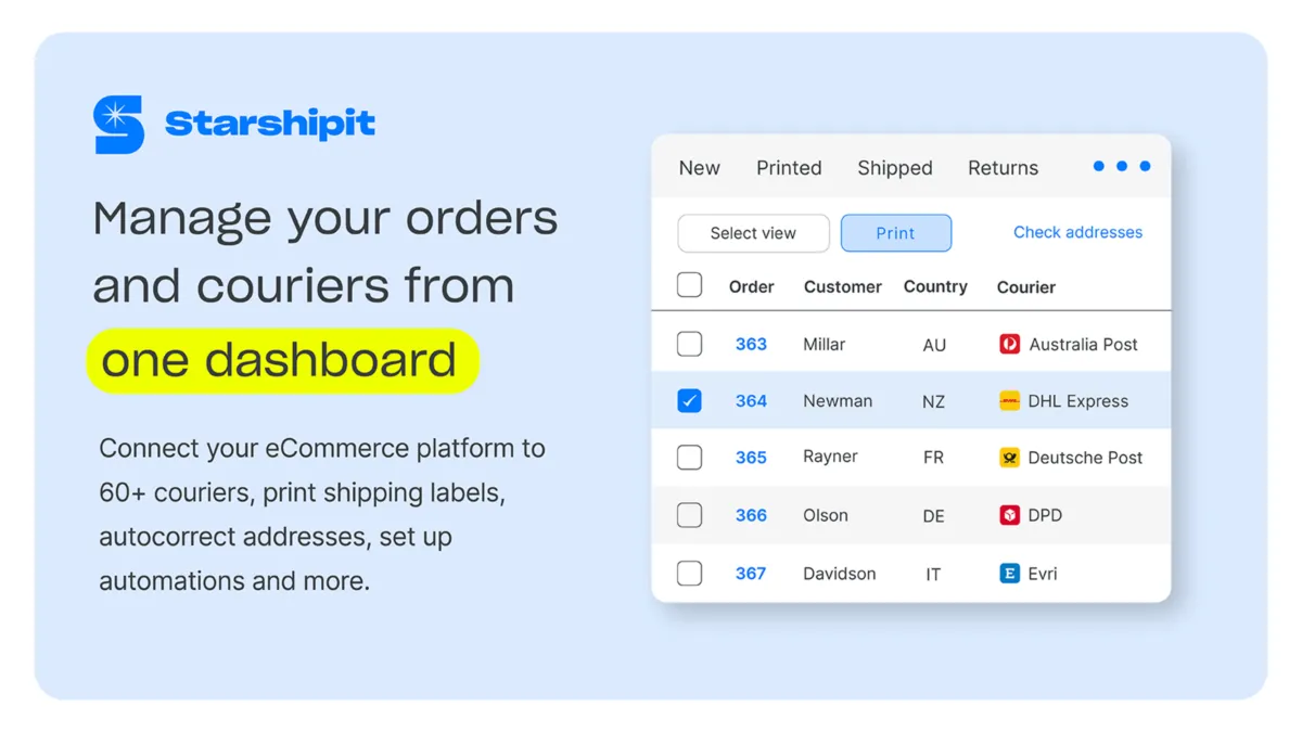 Starshipit: avis sur le logiciel de gestion des commandes: fonctionnalités, avantages, inconvénients et tarifs