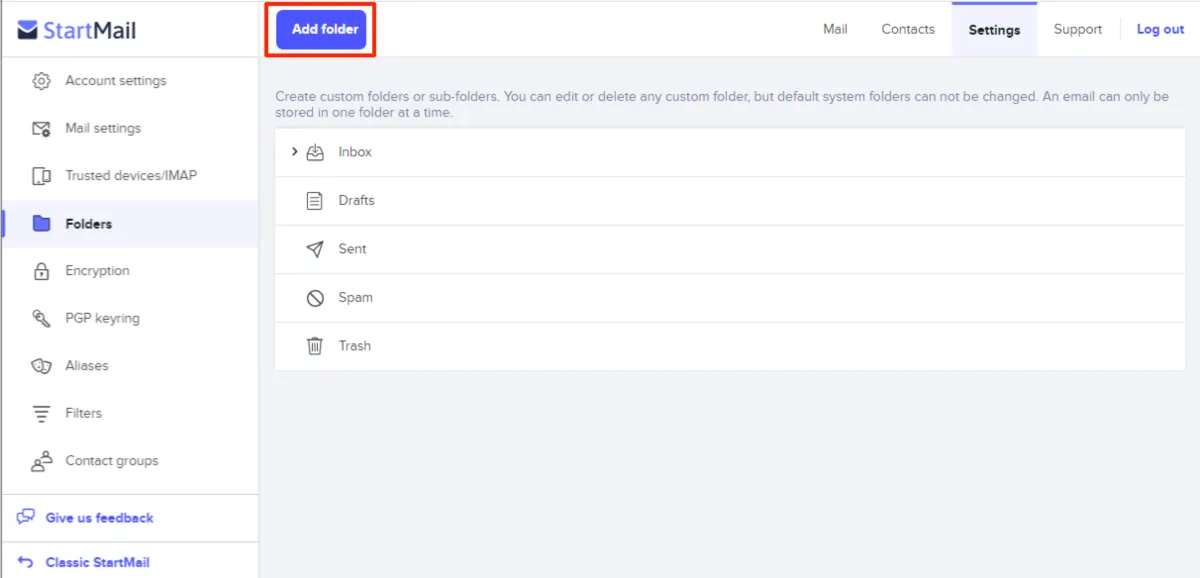 Interface StartMail: image, ergonomie, alternatives Interface StartMail: image, ergonomie, alternatives