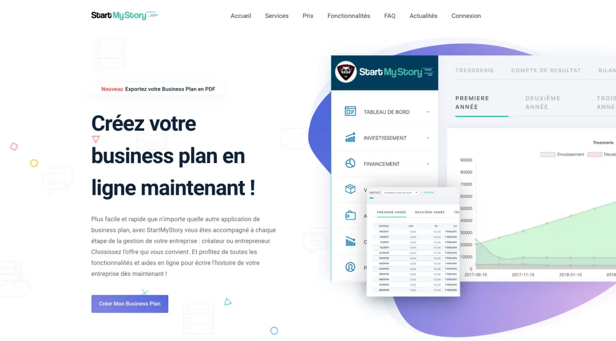 Interface StartMyStory : image, ergonomie, alternatives