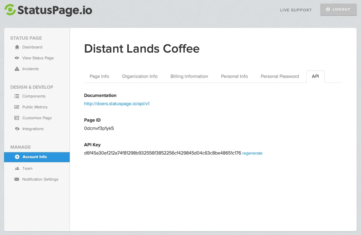 Interface StatusPage.io: fonctionnalités, prix, alternatives Interface StatusPage.io: fonctionnalités, prix, alternatives