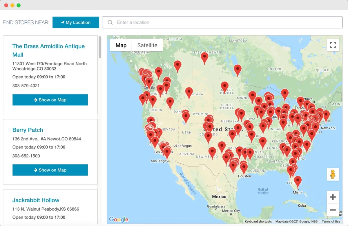 StoreLocatorWidgets: avis sur le logiciel de localisateur de magasin (store locator): fonctionnalités, avantages, inconvénients et tarifs