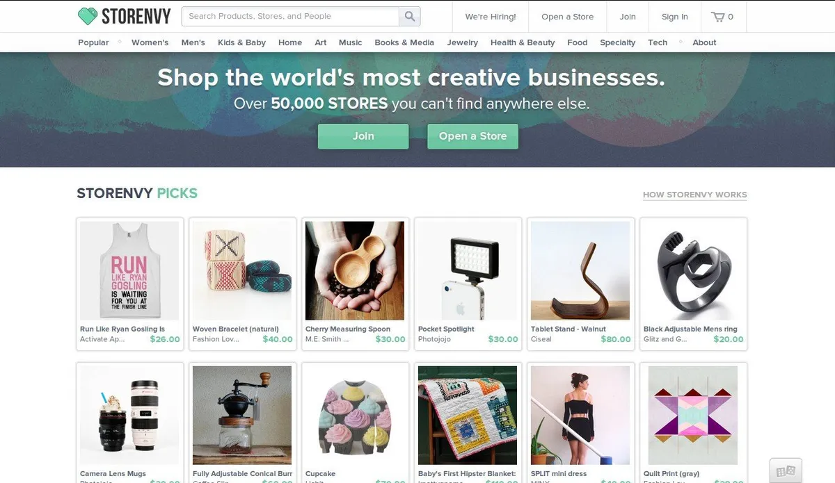 Storenvy: avis sur le logiciel de création de site e-Commerce (boutique en ligne): fonctionnalités, avantages, inconvénients et tarifs