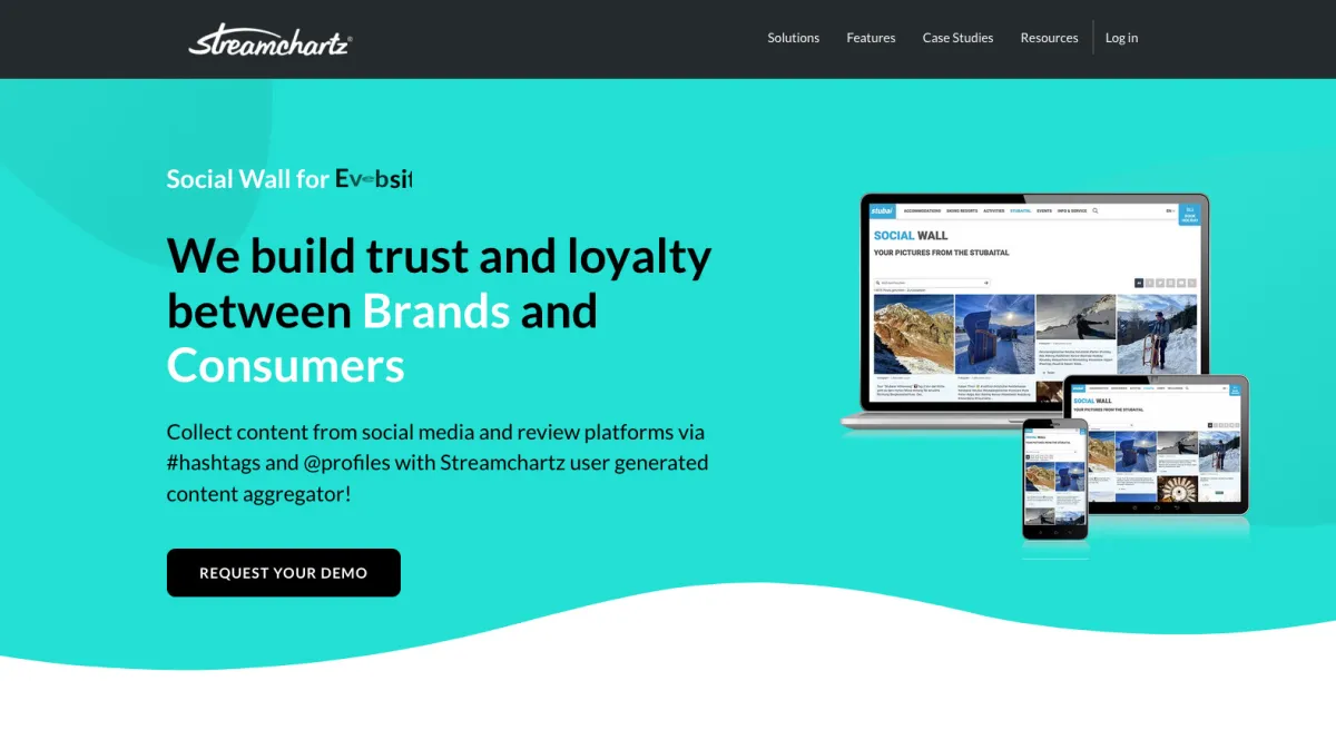 Interface streamchartz : image, ergonomie, alternatives