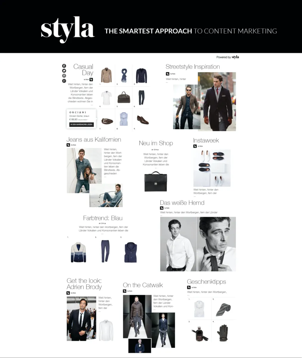 Interface Styla: fonctionnalités, prix, alternatives Interface Styla: fonctionnalités, prix, alternatives