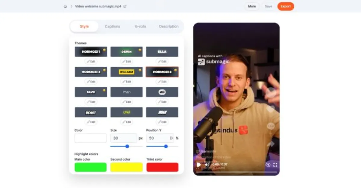 Notre avis sur Submagic : un générateur de vidéo par IA (intelligence artificielle) à découvrir Notre avis sur Submagic : un générateur de vidéo par IA (intelligence artificielle) à découvrir