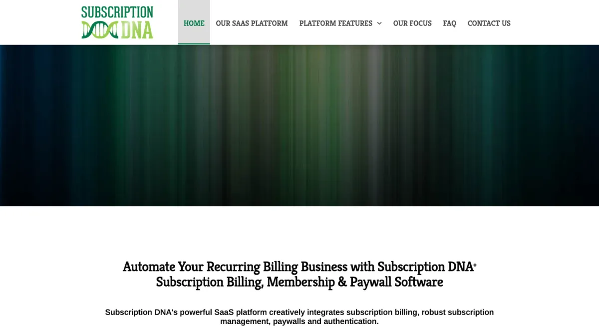 Interface Subscription DNA : image, ergonomie, alternatives Interface Subscription DNA : image, ergonomie, alternatives
