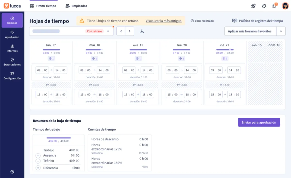 Interface Suite Lucca pour la paie: fonctionnalités, prix, alternatives