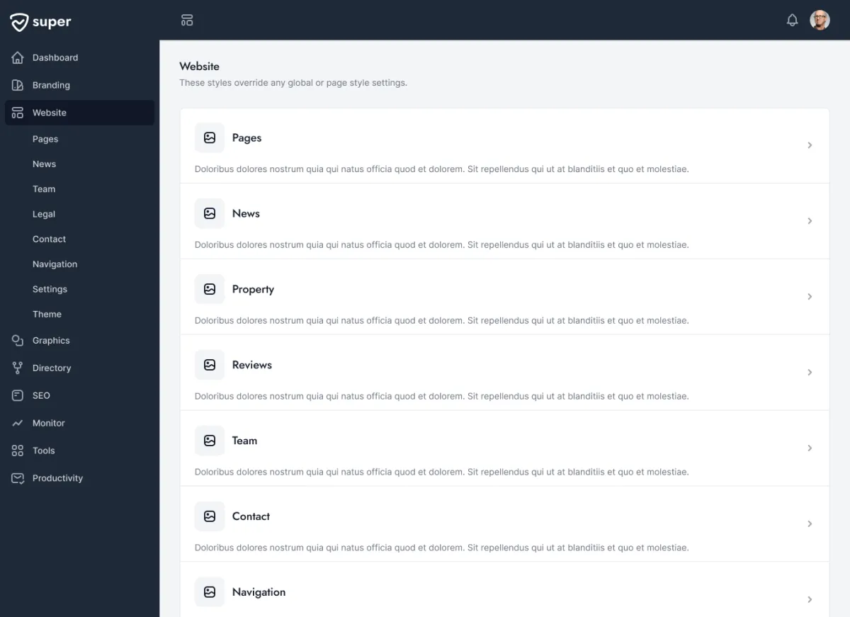 Super: avis sur le logiciel de création de site web (website builder): fonctionnalités, avantages, inconvénients et tarifs