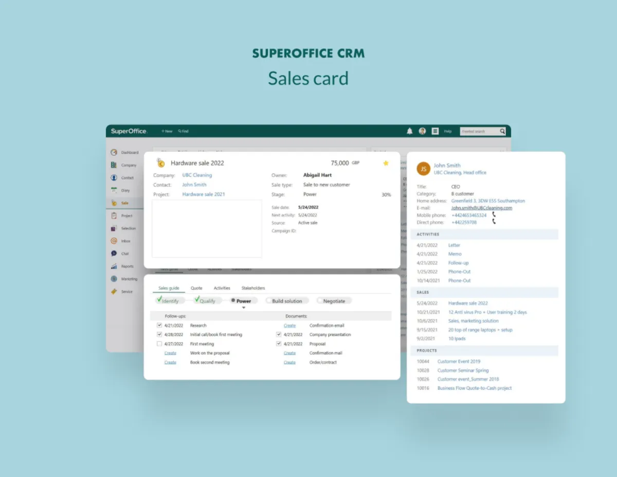 Interface SuperOffice: image, ergonomie, alternatives
