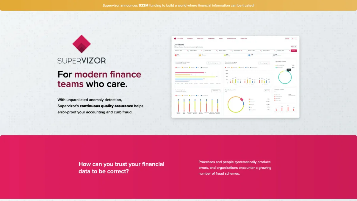 Supervizor: avis sur le logiciel pour services financiers (banque / assurance): fonctionnalités, avantages, inconvénients et tarifs Supervizor: avis sur le logiciel pour services financiers (banque / assurance): fonctionnalités, avantages, inconvénients et tarifs