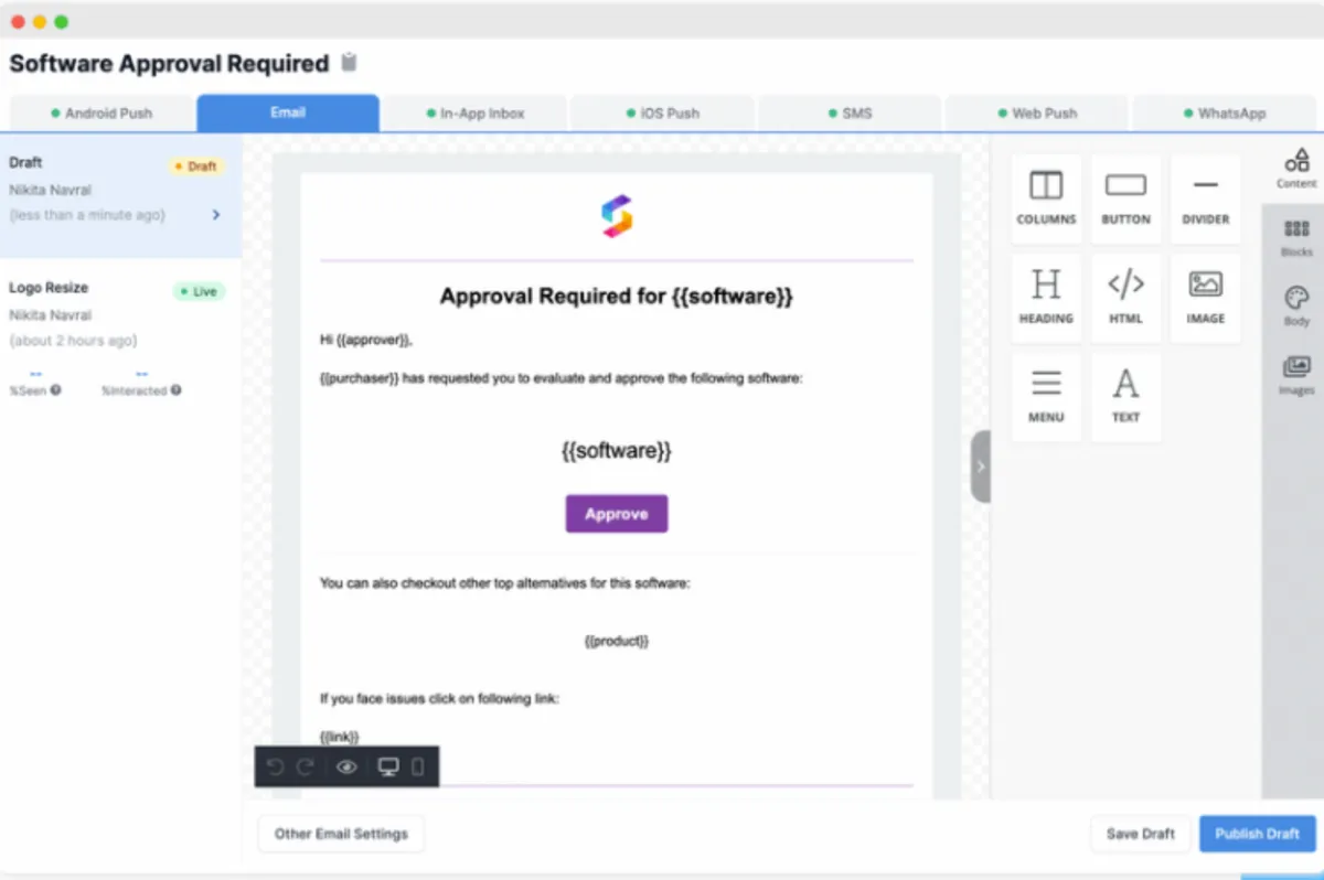 Interface SuprSend: image, ergonomie, alternatives Interface SuprSend: image, ergonomie, alternatives