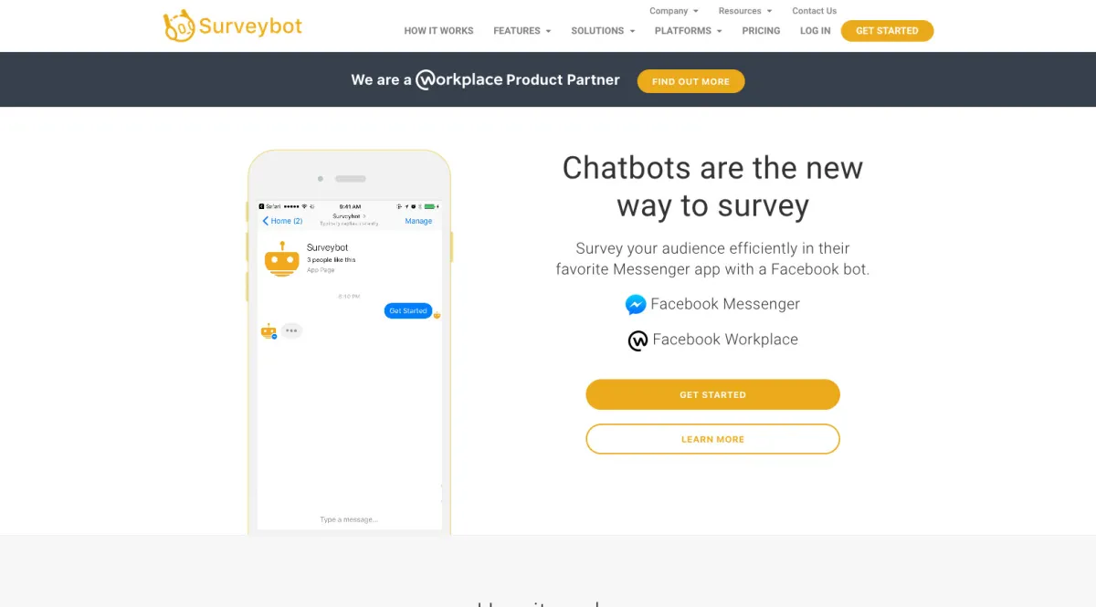 Interface SurveyBot : fonctionnalités, prix, alternatives