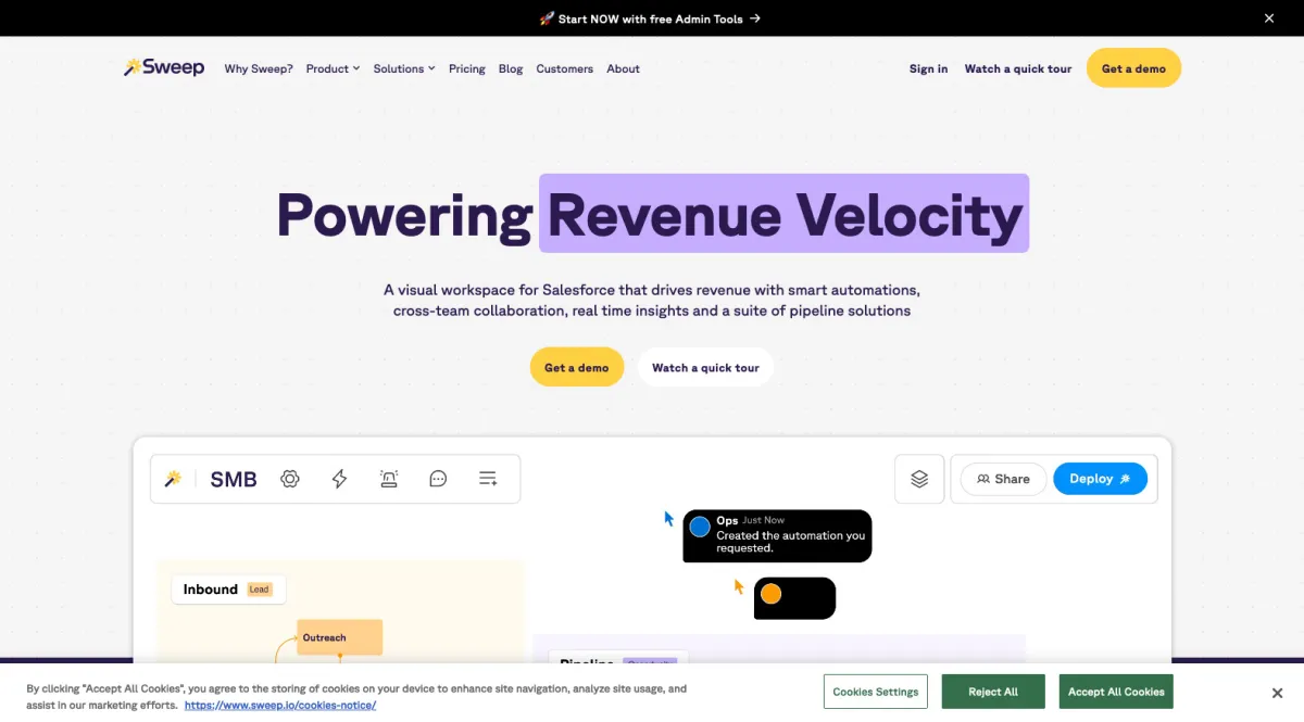Interface Sweep : fonctionnalités, prix, alternatives