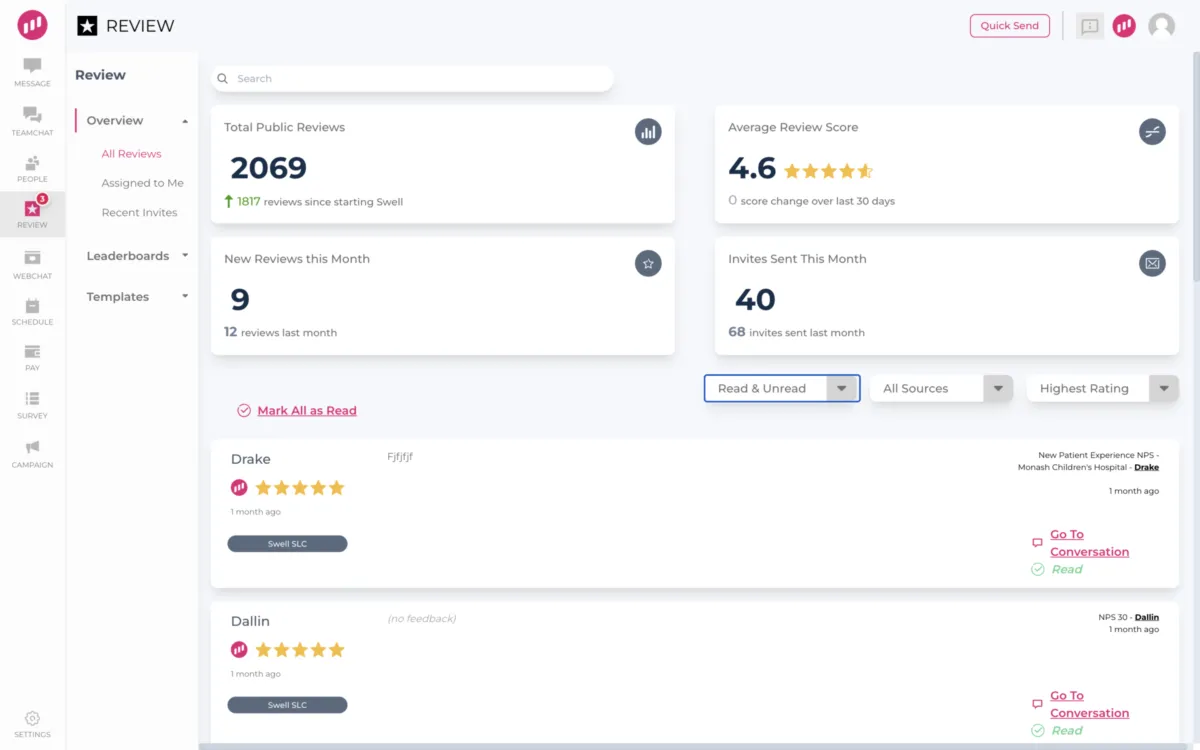 Interface Swell: fonctionnalités, prix, alternatives Interface Swell: fonctionnalités, prix, alternatives