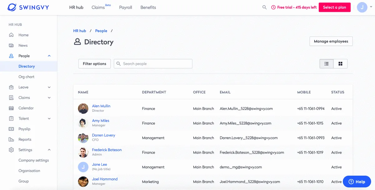 Notre avis sur Swingvy : un logiciel RH (gestion des ressources humaines) à découvrir Notre avis sur Swingvy : un logiciel RH (gestion des ressources humaines) à découvrir