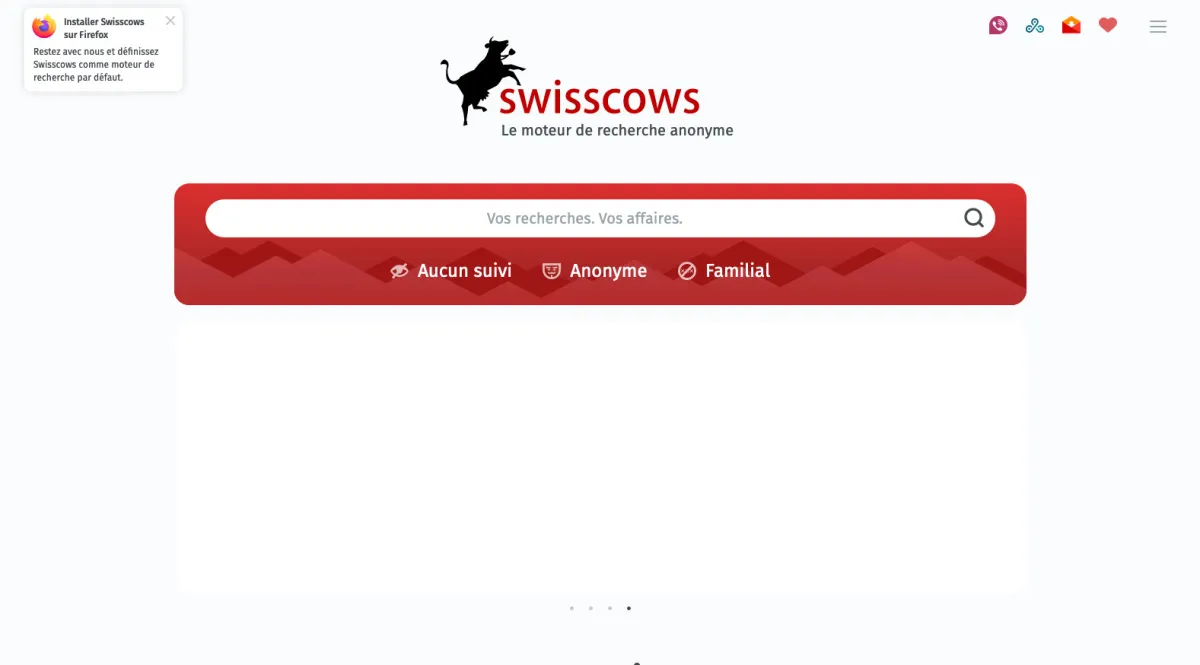 Interface Swisscows : fonctionnalités, prix, alternatives