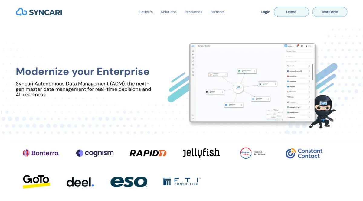 Interface Syncari : fonctionnalités, prix, alternatives