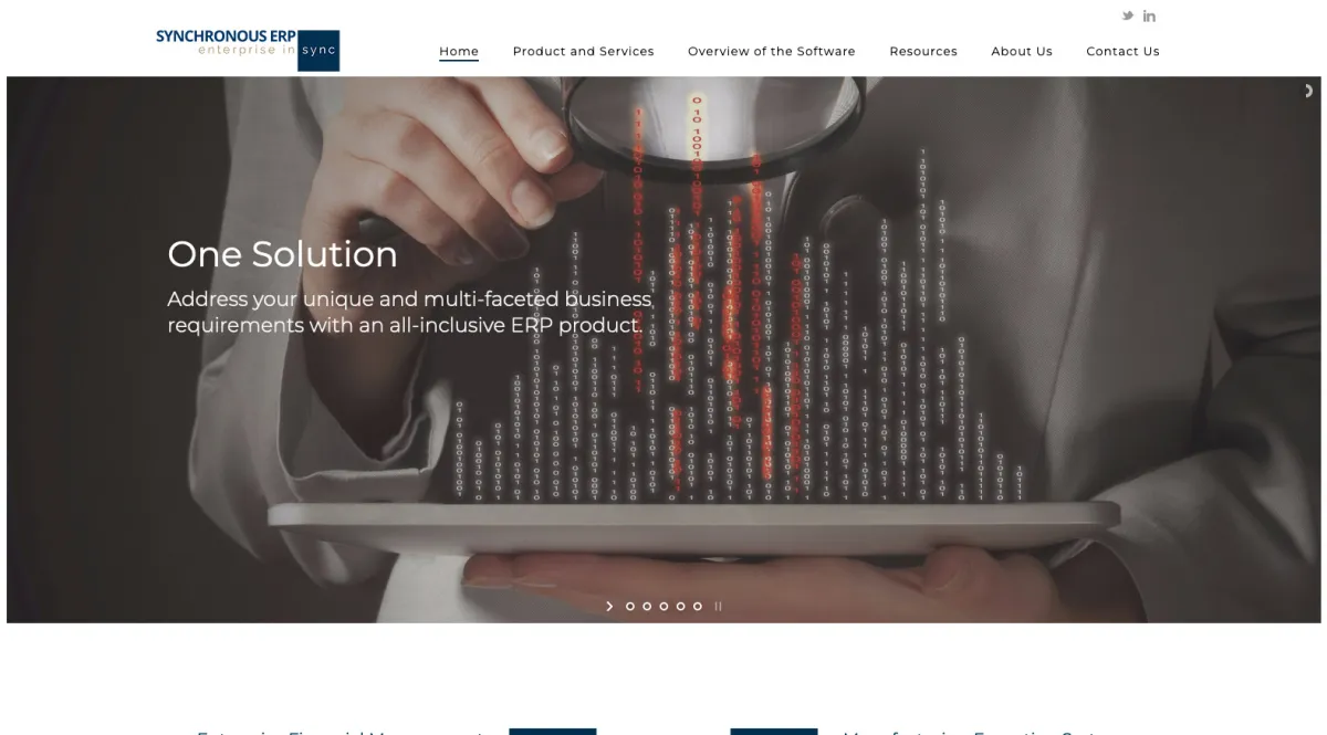 Interface Synchronous ERP : image, ergonomie, alternatives