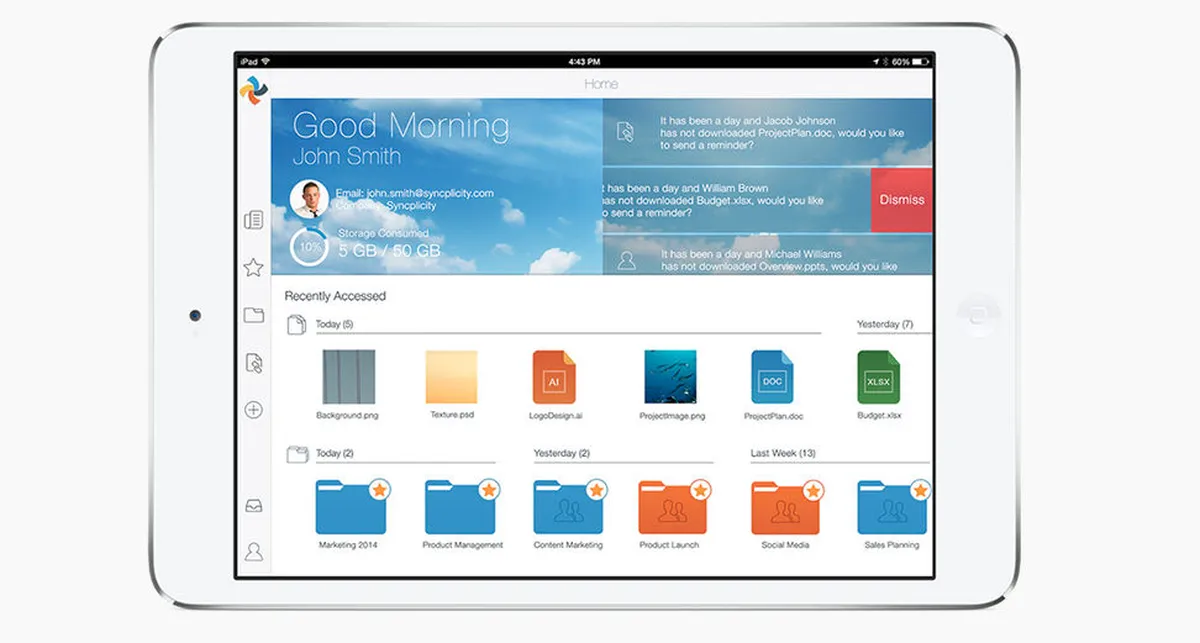 Interface Syncplicity: fonctionnalités, prix, alternatives Interface Syncplicity: fonctionnalités, prix, alternatives