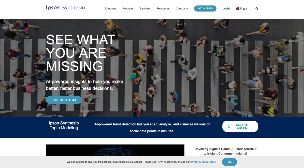 Interface Synthesio : fonctionnalités, prix, alternatives