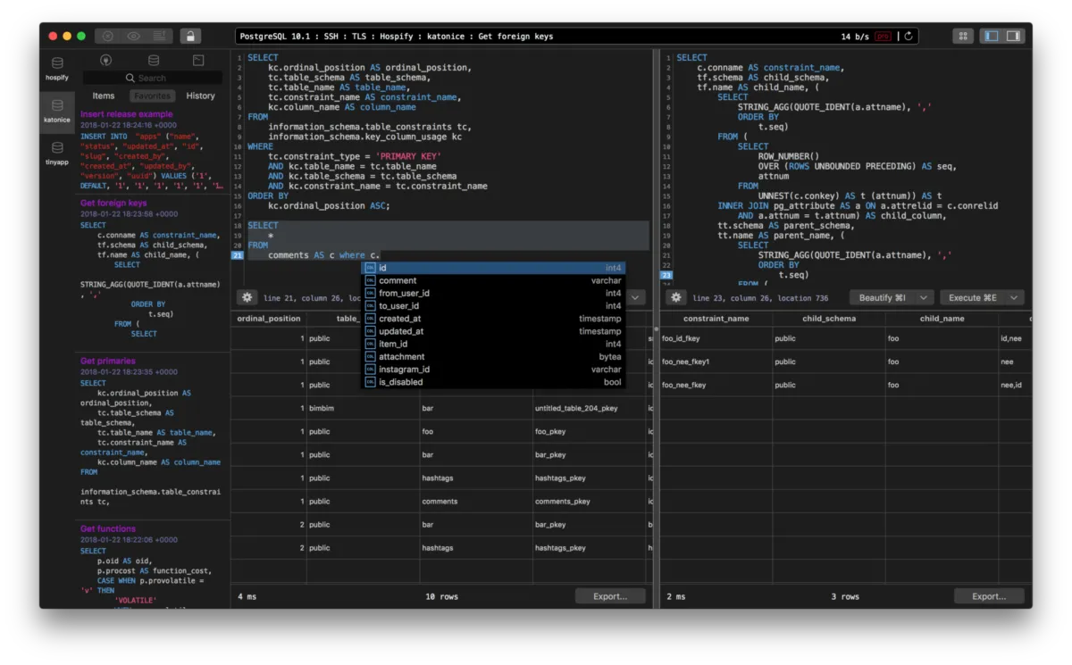 Notre avis sur TablePlus : un logiciel de gestion de bases de données à découvrir Notre avis sur TablePlus : un logiciel de gestion de bases de données à découvrir