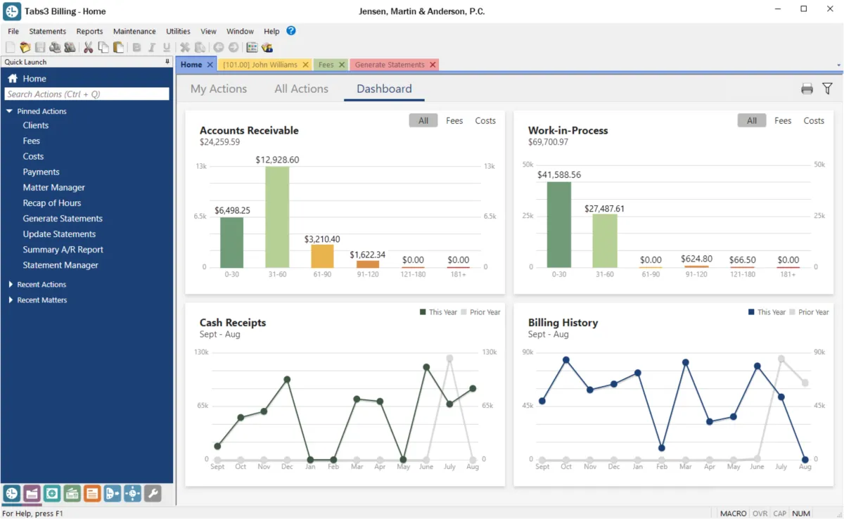 Tabs3: avis sur le logiciel pour avocat: fonctionnalités, avantages, inconvénients et tarifs