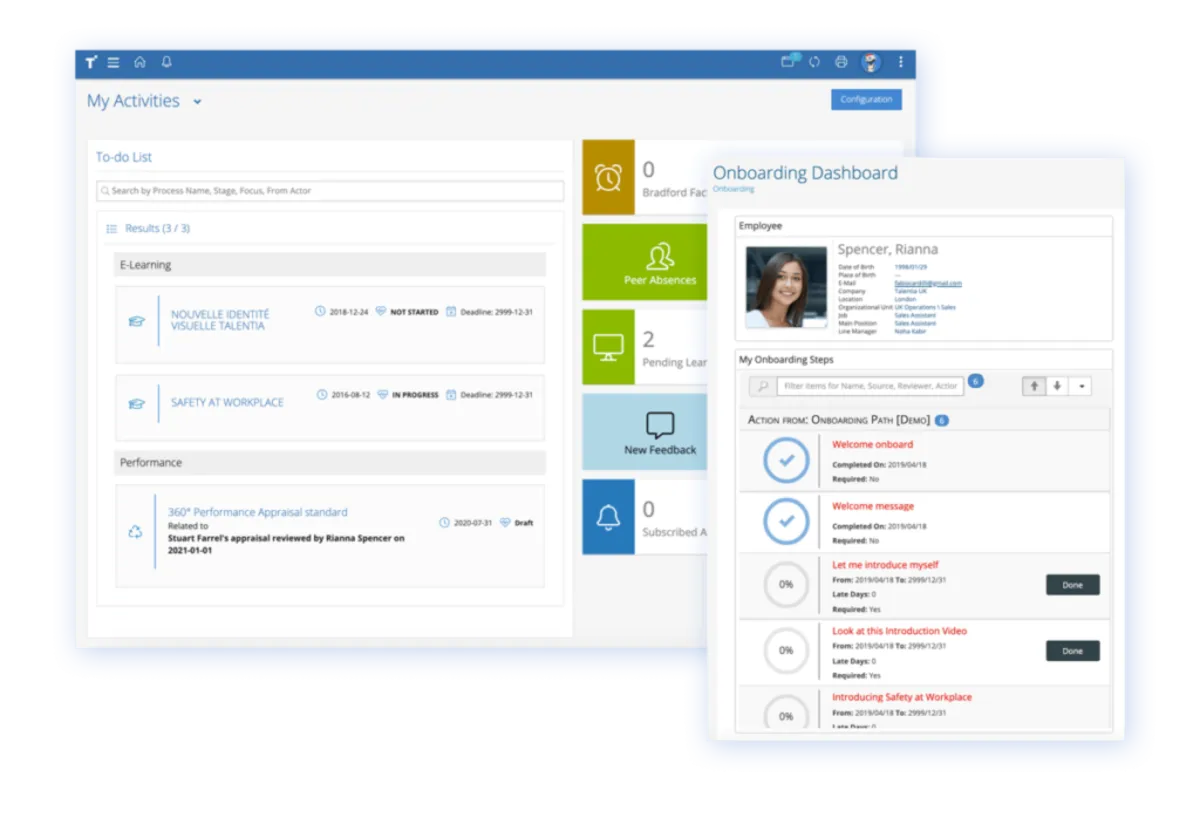 Interface Talentia Hcm: image, ergonomie, alternatives Interface Talentia Hcm: image, ergonomie, alternatives
