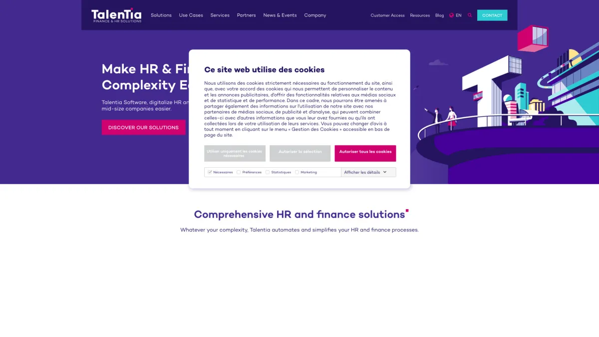 Interface Talentia HR : fonctionnalités, prix, alternatives