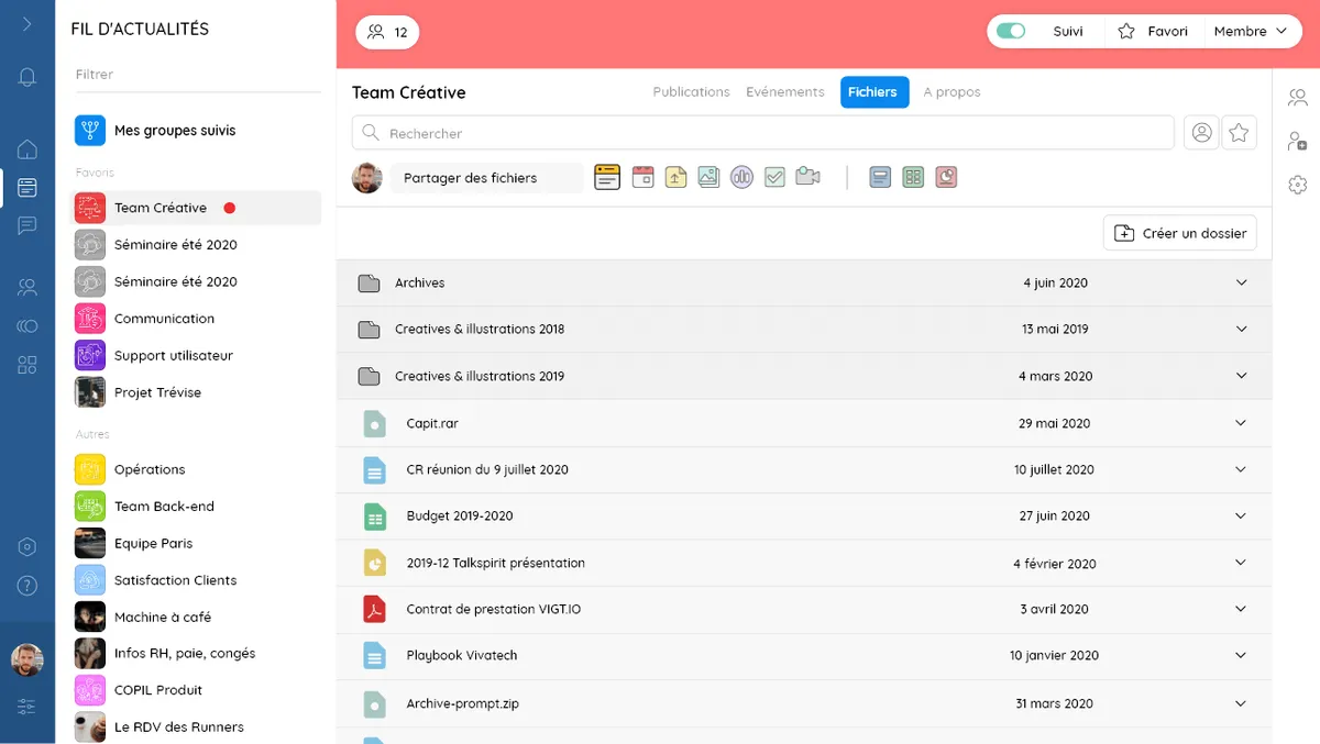 Notre avis sur Talkspirit : un logiciel de réseau social d'entreprise (RSE) à découvrir
