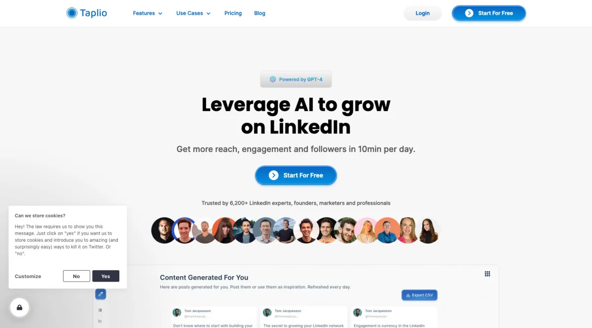 Interface Taplio : image, ergonomie, alternatives Interface Taplio : image, ergonomie, alternatives
