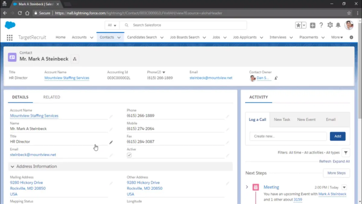 Interface TargetRecruit: fonctionnalités, prix, alternatives Interface TargetRecruit: fonctionnalités, prix, alternatives