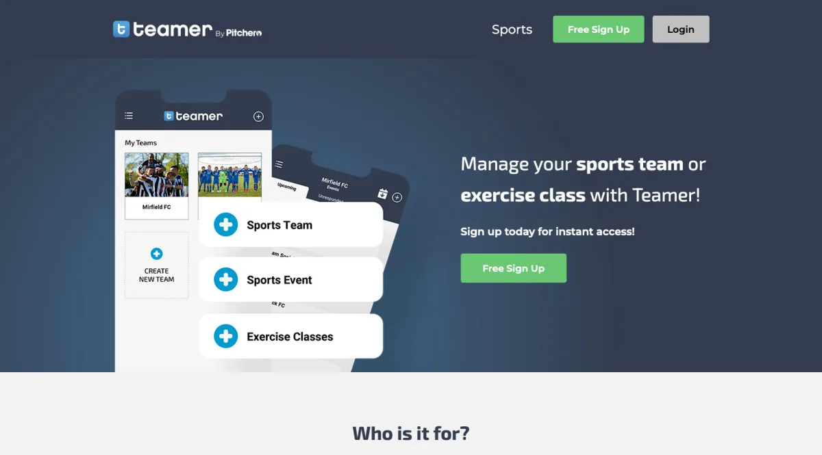 Notre avis sur Teamer : un logiciel pour ligue sportive à découvrir