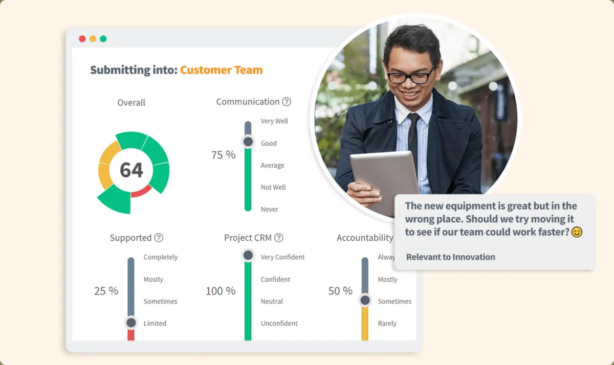 Interface Teamgage: fonctionnalités, prix, alternatives