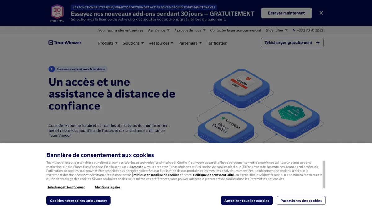 Interface TeamViewer Remote Management : fonctionnalités, prix, alternatives