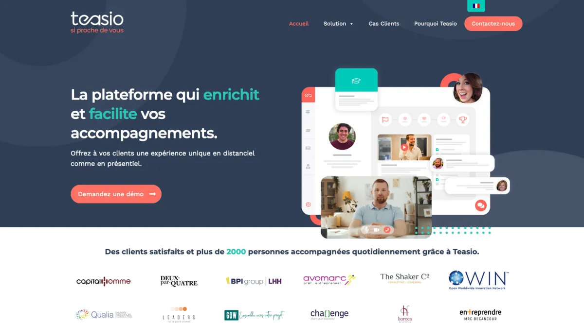Interface Teasio : image, ergonomie, alternatives