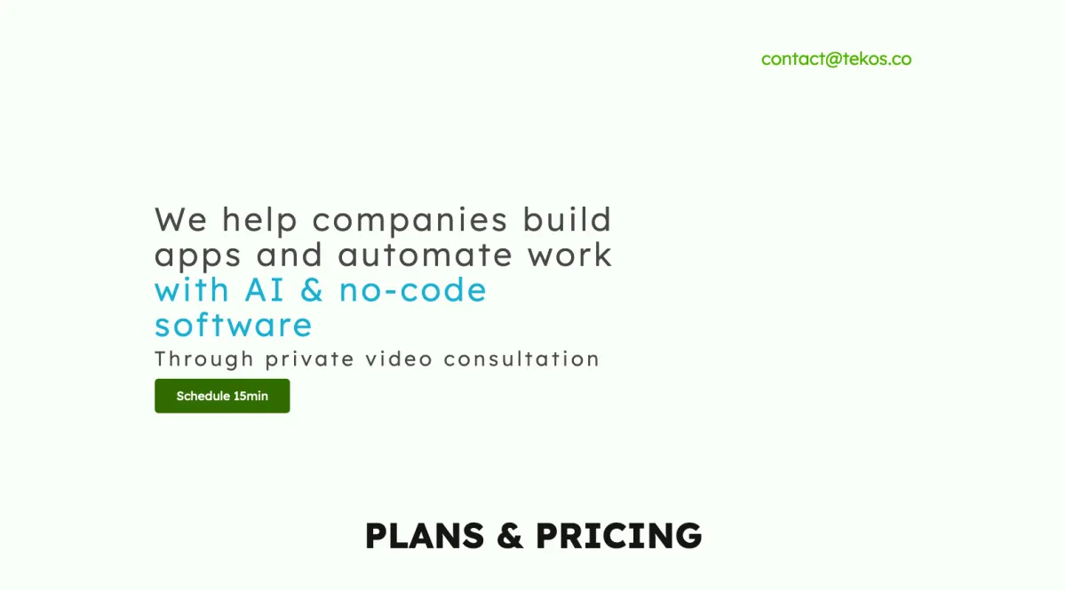 Interface Tekos : image, ergonomie, alternatives Interface Tekos : image, ergonomie, alternatives